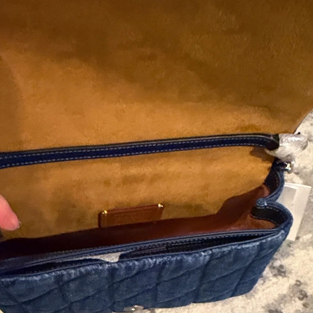 Coach Denim Quinn Crossbody NWT - Picture 6 of 9